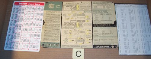 Starrett Holo Krome Screw Pocket Advertising Chart Scale Machinist Tool Die Make