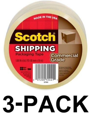 Scotch 3750 clear commercial grade tape (3-pack) for sale