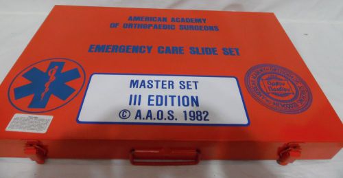 Aaos emergency care and transportation of the sick 35mm slide set 1982 rare for sale