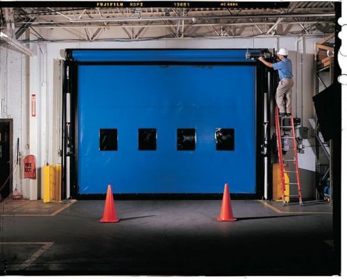 RITE-HITE Fastrax High Speed 16&#039; x 16&#039; Commercial Vinyl Rollup Motorized Door