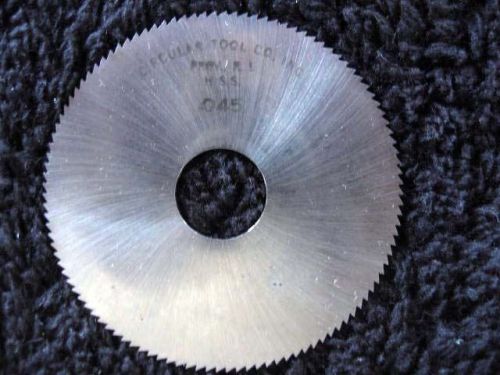 Circular Tool Company metal working slitting cutting saw blade 2&#034; x .045&#034; hole