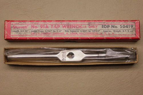 MACHINIST STARRETT #91A - TAP WRENCH - 5/34 LG. EXECELLENT COND. W/ORIGINAL BOX