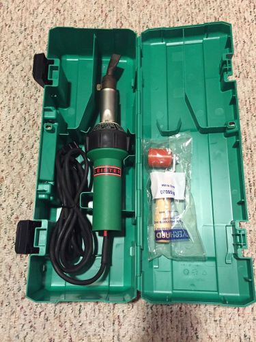 Leister heat gun with case &amp; new seam roller for sale