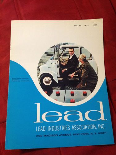 VINTAGE LEAD INDUSTRIES ASSOCIATION 1968 BATTERY COMUTA POWERED CAR BROCHURE