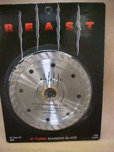 &#034;BEAST&#034; 4&#034; TURBO DIAMOND SAW BLADE, 10-PACK, WET/DRY 4-10BETB