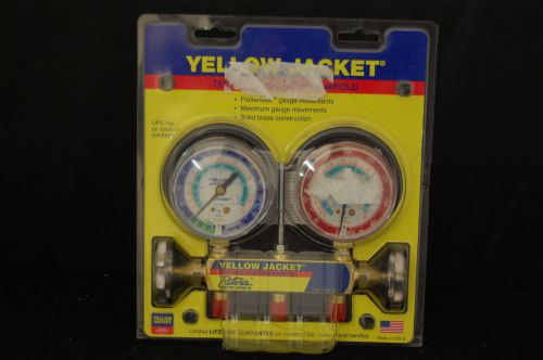 YELLOW JACKET GAUGES HVAC TEST &amp; CHARGING MANIFOLD R-134a, R-507, R-404A