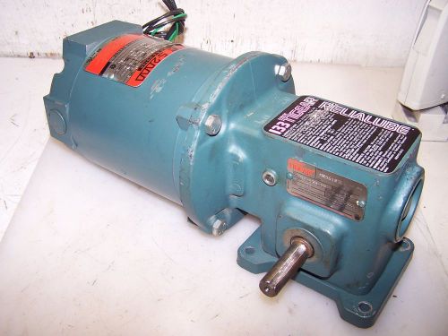 RELIANCE 1/3 HP AC ELECTRIC GEARMOTOR 208-230/460 VOLT 20:1 GEAR 86.25OUTPUT RPM