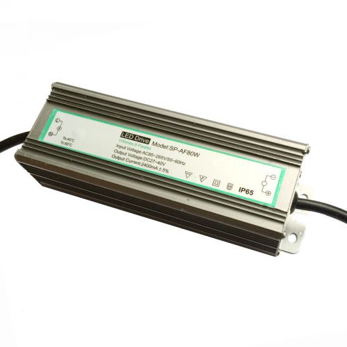 IP65 Waterproof outdoor Spotlight Strip Led Driver Power Supply AC86-265V DC80W