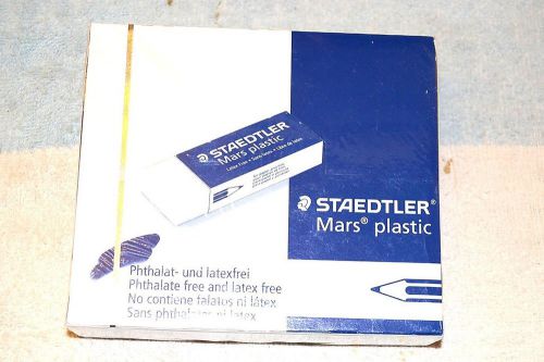 STAEDTLER GERMANY MARS PLASTIC ERASER BULK PACK 20 pieces SEALED NEW NIP