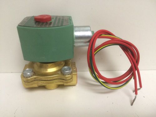 NEW OLD STOCK! ASCO RED HATII 1/2&#034; BRASS SOLENOID VALVE 8210G002