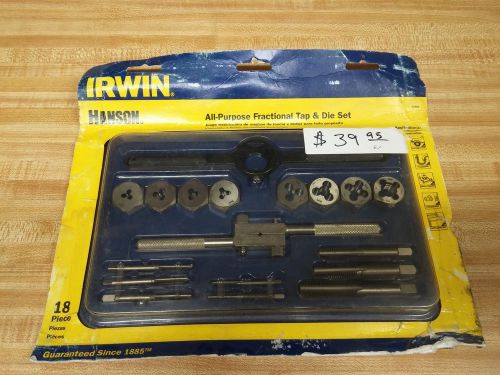 IRWIN HANSON 18 Piece Professional Tap and Die Set Standard, Made In America