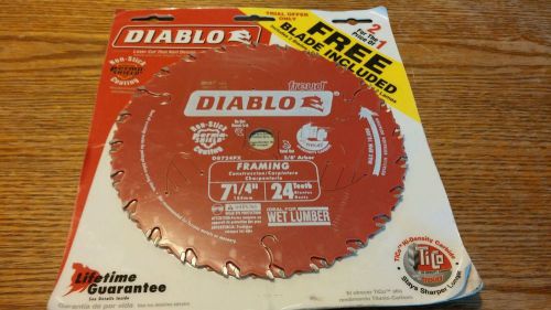 Freud D0724PX Diablo ATB Framing and Ripping Carbide Circular Saw Blade 7-1/4&#034;