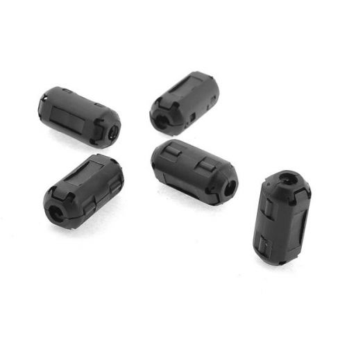 5 Pcs Black Noise Suppressor Ferrite Core Filter for 4mm Dia Cable CT