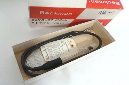 BECKMAN GLASS CONDUCTIVITY DIP CELL (MFR. NO. CEL-A01) K=0.10 CM