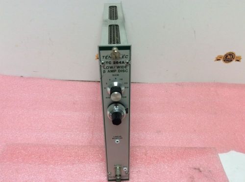 TENNELEC NIM computer module model # TC 264A LOW / WIDE B AMP DISC Discriminator