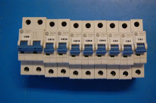 (9) ALLEN BRADLEY 1492-SP CIRCUIT BREAKERS 1A/2A/4A/10A