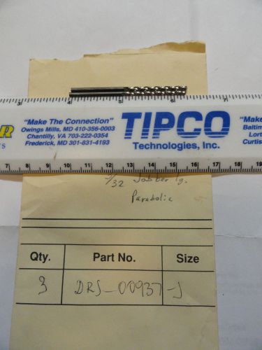 3/32&#034; Jobbers Length Parabolic Cobalt Drill Bits