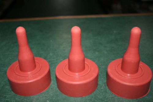 3 SNAP ON NIPPLE TEAT FOR LAMB KID PUP GOAT PIG