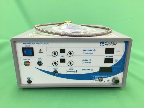 ConMed Linvatec GS1000 35 Liter Insufflator w/Yoke &amp; Hose