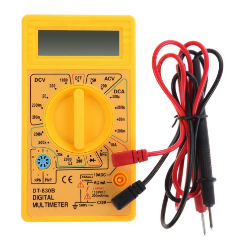 LCD Digital Multimeter Voltmeter AC/DC Ohmmeter Ammeter Capacitance OHM Tester