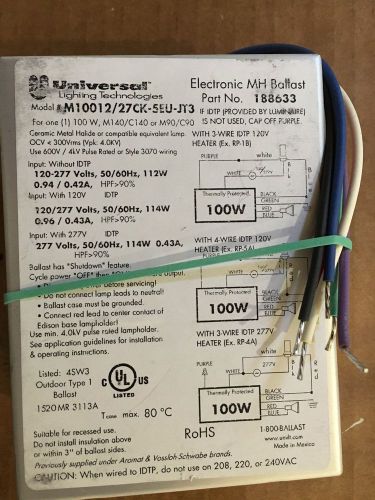 100 watt metal halide ballast 100w ballast universal ( brand new ) for sale