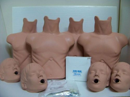 SIMULAIDS ECONO MAN PKG OF 4 HEALTHCARE TRAINING EQUIPMENT MANIKINS #100-2145