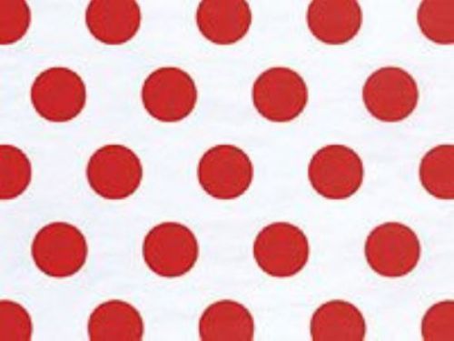 Red &amp; White Polka Dot Tissue Paper - 20&#034; x 30&#034; - 24 XL Sheets