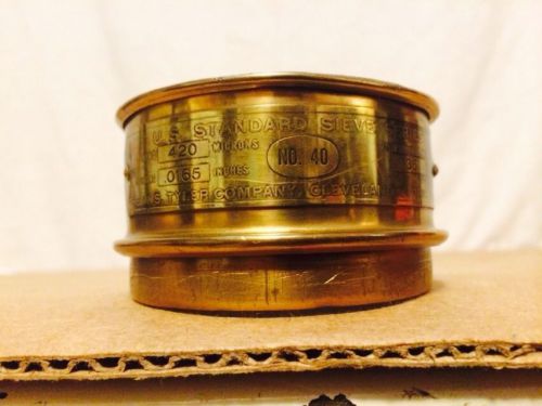 The W S Tyler Co US Standard Brass Test Sieve No 40