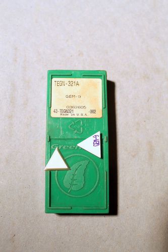 10 GREENLEAF CERAMIC INSERTS  TEGN 321 A  C3C11