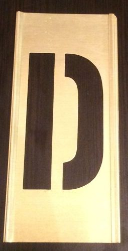 BRAND NEW 3&#034; REUSABLE INTERLOCKING BRASS STENCIL LETTER &#034;D&#034;