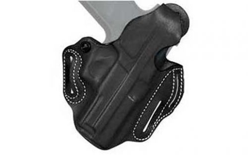 DeSantis Scabbard Springfield XD9/40 OWB Holster RH Leather Black 001BA88Z0