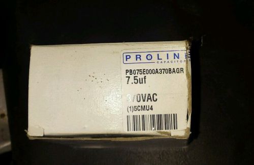 PB075E000A370BAGR Run Capacitor, 7.5 MFD, 370 VAC, Oval