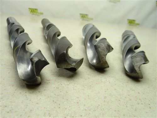 Lot of 4 reduce shank drills 1-13/64&#034; to 1-15/32 national cle-force for sale