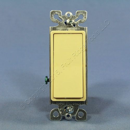 Eagle Ivory Single Pole Decorator AC Quiet Rocker Light Switch 15A Bulk 6501V