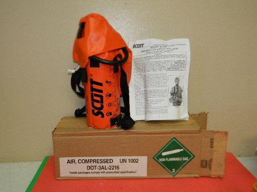 NEW SCOTT ELSA 5 EMERGENCY AIR ESCAPE RESPIRATOR SCBA TANK DOT-3AM-2216 QUANTITY