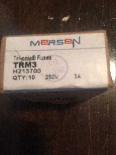 New 10pc Ferraz Shawmut TRM3 Tri-onIc Fuses 250V  NIB