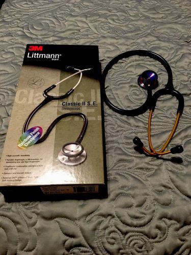 3m littmann classic ii se stethoscope - rainbow-finish chestpiece caribbean blue for sale