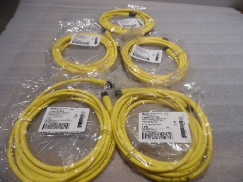 BRAD Connectivity 773030K02F090 MIC 3P M/MFE ST/ST 9&#039; 18/3 TPE Cord Lot of 5 New