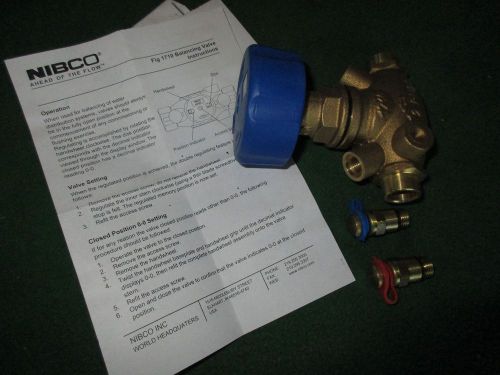 NEW NIBCO 1/2 FEMALE SOLDER END CIRCUIT BALANCING VALVE NJ1X006