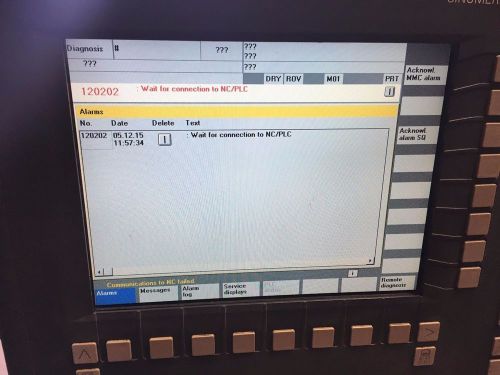 SIEMENS SINUMERIK OP010C 10.4&#034; LCD  6FC5203-0AF01-0AA0 DISPLAY OPERATOR PANEL