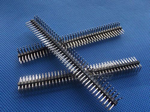 5pcs 2 X 40 Pin 2.54 mm Right Angle Double Row Pin Header