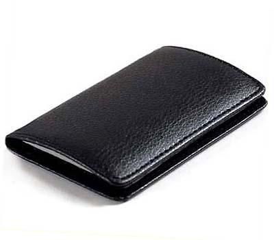 Leatherette Magnetic Business Name ID Card Holder Case B23B