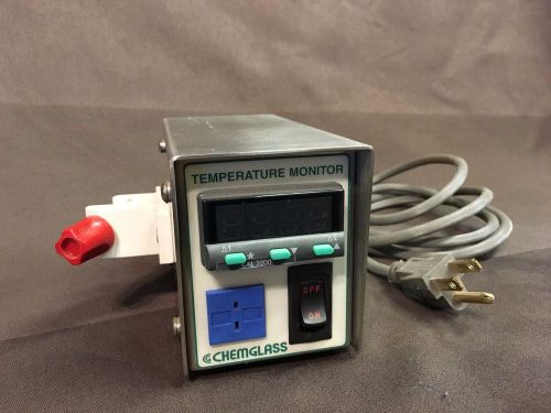 CHEMGLASS TEMPERATURE MONITOR, Model CG-3498, Type K,  Good condition