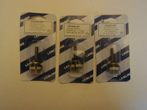 CK1025-DP QTY 1 CK1026-DP QTY 1 &amp; CK1027-DPQTY 1  C&amp;K SWITCH  NEW ROTARY SWITCH