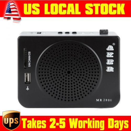 Portable Aker MR2800 PA Voice Amplifier Audio Loudspeaker RMS16W Power Output