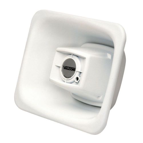 Valcom White FlexHorn Speaker, 1-Way (V-1080-WH)