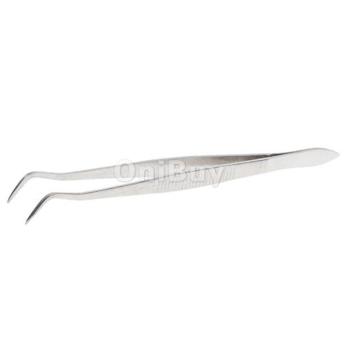 Dental Teeth Tweezer Medical Surgery Instruments Stainless Steel Curved Head