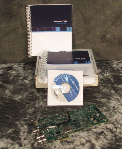 Matrox network interface card x.264io hd/sd h.264 encoder &amp; dsx.sdk 7.5 dev kit for sale