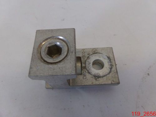 Qty=4 cmc ab500-1 500mcm 1 wire (1) 3/8&#034; hole aluminum mechanical lug for sale