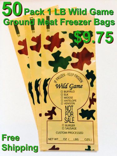 PORK SAUSAGE GROUND MEAT FREEZER CHUB BAGS 1LB SIZE FREE SHIPPING